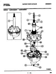 07 - Transmission parts for Frigidaire Washer MWX445MBW1 from AppliancePartsPros.com