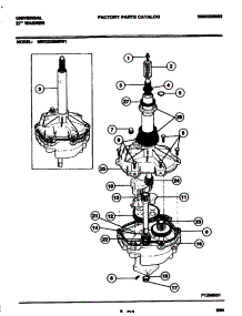 07 - Transmission parts for Frigidaire Washer MWX233RBW1 from AppliancePartsPros.com