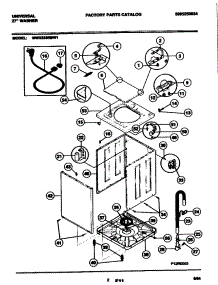 03 - Cabinet parts for Frigidaire Washer MWX233MBW1 from AppliancePartsPros.com