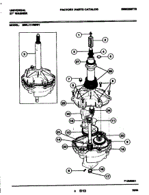 07 - Transmission parts for Frigidaire Washer MWL111RBW1 from AppliancePartsPros.com