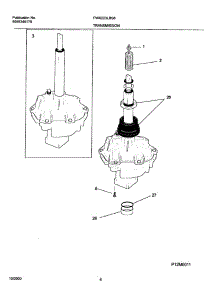 07 - Transmission parts for Frigidaire Washer FWX223LBS8 from AppliancePartsPros.com