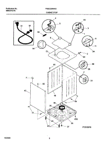 03 - Cabinet / Top parts for Frigidaire Washer FWX225RHS1 from AppliancePartsPros.com