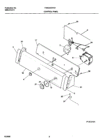09 - Control Panel parts for Frigidaire Washer FWX225RHS1 from AppliancePartsPros.com