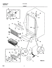05 - Cabinet parts for Frigidaire Freezer FFU17D7HW2 from AppliancePartsPros.com
