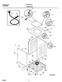 03 - Cabinet / Top parts for Frigidaire Washer FWS223RFS3 from AppliancePartsPros.com