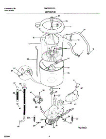 05 - Motor / Tub parts for Frigidaire Washer FWS223RFS3 from AppliancePartsPros.com