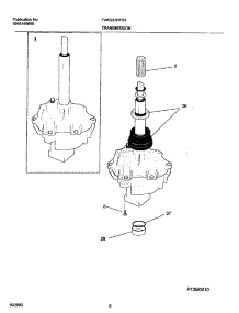 07 - Transmission parts for Frigidaire Washer FWS223RFS3 from AppliancePartsPros.com