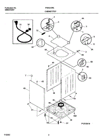03 - Cabinet / Top parts for Frigidaire Washer FWX233RES6 from AppliancePartsPros.com