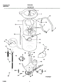05 - Motor / Tub parts for Frigidaire Washer FWX233RES6 from AppliancePartsPros.com