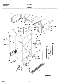 05 - Cabinet parts for Frigidaire Refrigerator FRT22RGJB2 from AppliancePartsPros.com