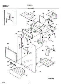 15 - Dispenser parts for Frigidaire Refrigerator FRS20ZGJB1 from AppliancePartsPros.com