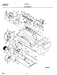 17 - Ice Container parts for Frigidaire Refrigerator FRS20ZGJB1 from AppliancePartsPros.com