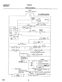 20 - Wiring Schematic parts for Frigidaire Refrigerator FRS20ZGJB1 from AppliancePartsPros.com