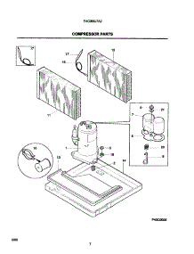 08 - Compressor parts for Frigidaire Air Conditioner FAC065J7A2 from AppliancePartsPros.com