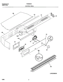 03 - Control Panel parts for Frigidaire Oven FGB500CEBI from AppliancePartsPros.com