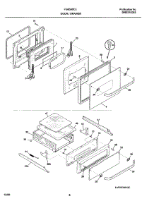 09 - Door / Drawer parts for Frigidaire Oven FGB500CEBI from AppliancePartsPros.com