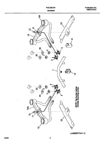 05 - Burner parts for Frigidaire Cooktop FGC36C4HWC from AppliancePartsPros.com