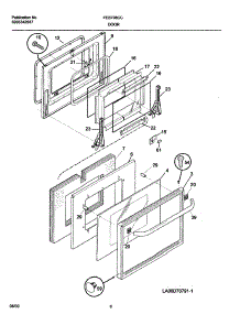 09 - Door parts for Frigidaire Oven FEB798CCSE from AppliancePartsPros.com