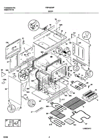 05 - Body parts for Frigidaire Range FEF450WFWC from AppliancePartsPros.com