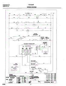 11 - Wiring Diagram parts for Frigidaire Range FEF450WFWC from AppliancePartsPros.com