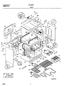 05 - Body parts for Frigidaire Range FEF450WFWB from AppliancePartsPros.com