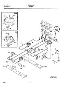 05 - Burner parts for Frigidaire Range FCS388WECF from AppliancePartsPros.com