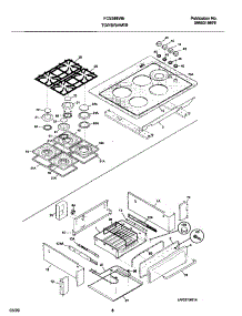 09 - Top  /  Drawer parts for Frigidaire Range FCS388WECF from AppliancePartsPros.com
