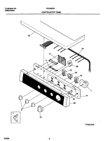 07 - Controls parts for Frigidaire Dryer FSE848RHQ0 from AppliancePartsPros.com