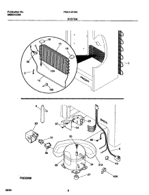 07 - System parts for Frigidaire Freezer F82U14F3W1 from AppliancePartsPros.com