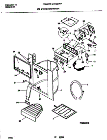 23 - Ice And Water Dispenser parts for Frigidaire Refrigerator FRS24WPCW1 from AppliancePartsPros.com
