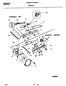 17 - Controls parts for Frigidaire Refrigerator FRS24WPCD1 from AppliancePartsPros.com