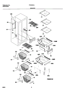 09 - Shelves parts for Frigidaire Refrigerator FRS20ZGJW1 from AppliancePartsPros.com