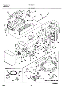 11 - Ice Maker parts for Frigidaire Refrigerator FRT16ICRHW3 from AppliancePartsPros.com