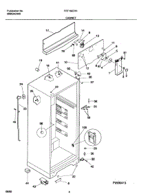 05 - Cabinet parts for Frigidaire Refrigerator FRT16ICRHZ3 from AppliancePartsPros.com