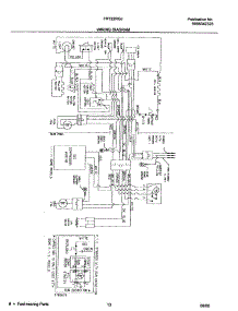 13 - Wiring Diagram parts for Frigidaire Refrigerator FRT22RGJD2 from AppliancePartsPros.com