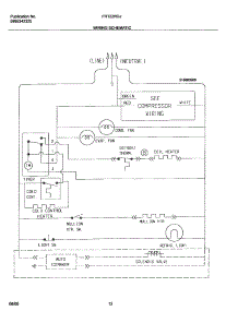 12 - Wiring Schematic parts for Frigidaire Refrigerator FRT22RGJW2 from AppliancePartsPros.com