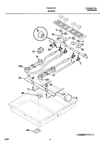 05 - Burner parts for Frigidaire Cooktop FGC26C3HCB from AppliancePartsPros.com