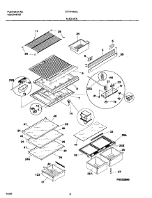09 - Shelves parts for Frigidaire Refrigerator FRT21INGJQ1 from AppliancePartsPros.com