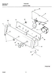 09 - Control Panel parts for Frigidaire Washer FWX233RET1 from AppliancePartsPros.com