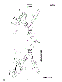 05 - Burner parts for Frigidaire Cooktop FPC36C4HDB from AppliancePartsPros.com
