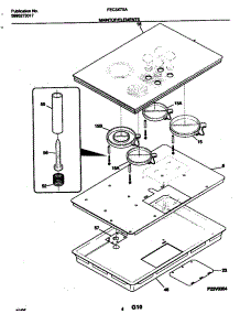 05 - Maintop / Elements parts for Frigidaire Cooktop FEC3X7XAB5 from AppliancePartsPros.com