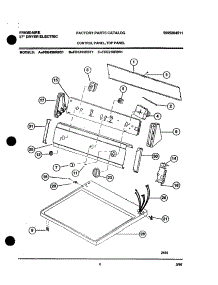 07 - Control Panel parts for Frigidaire Dryer FDE436RBT1 from AppliancePartsPros.com