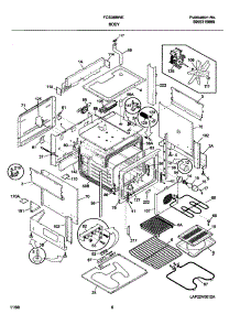 07 - Body parts for Frigidaire Range FCS388WECE from AppliancePartsPros.com