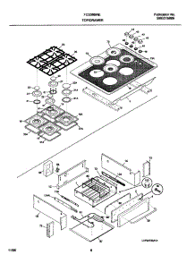 09 - Top / Drawer parts for Frigidaire Range FCS388WECE from AppliancePartsPros.com