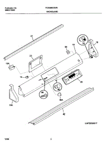 03 - Backguard parts for Frigidaire Range FCS388CGBC from AppliancePartsPros.com