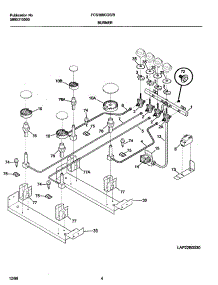05 - Burner parts for Frigidaire Range FCS388CGBC from AppliancePartsPros.com