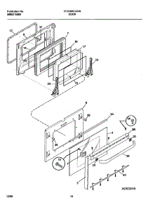 11 - Door parts for Frigidaire Range FCS388CGBC from AppliancePartsPros.com
