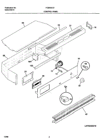 03 - Control Panel parts for Frigidaire Oven FGB500CEBH from AppliancePartsPros.com