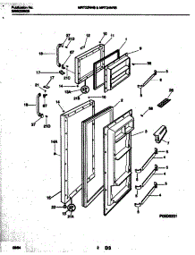 03 - Doors parts for Frigidaire Refrigerator MRT22NHBZ0 from AppliancePartsPros.com