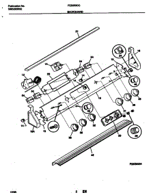 03 - Backguard parts for Frigidaire Range FES353CCW1 from AppliancePartsPros.com